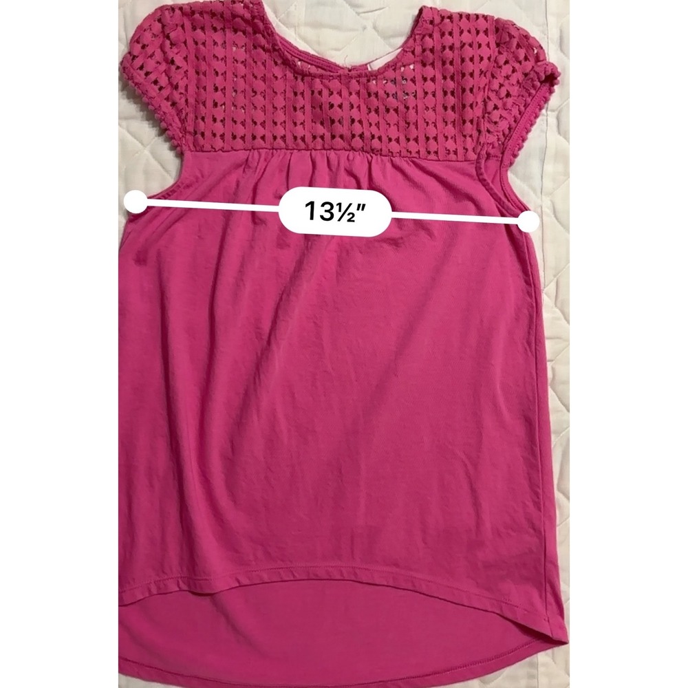 Old Navy Active Tank Top Set of 2 Tie Dye & Crochet Pink Top Size L(10-12) - Picture 6 of 13
